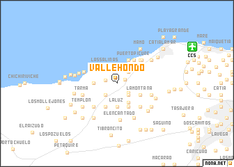 map of Valle Hondo