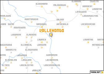 map of Valle Hondo