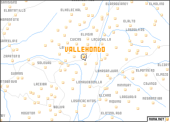 map of Valle Hondo