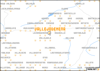 map of Vallejo de Mena