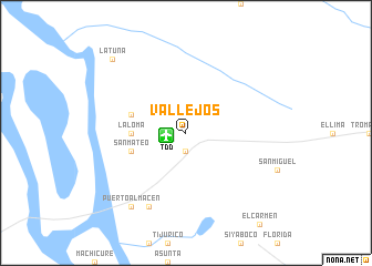 map of Vallejos