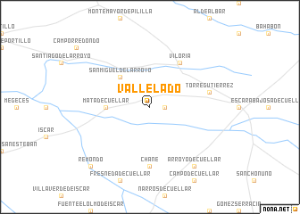 map of Vallelado