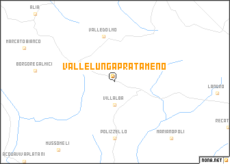 map of Vallelunga Pratameno