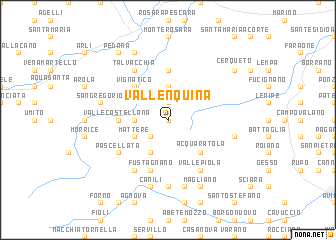 map of Vallenquina