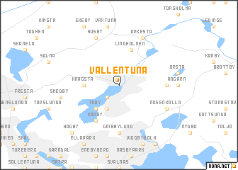 map of Vallentuna