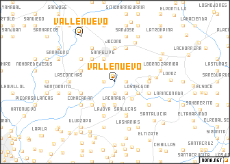 map of Valle Nuevo