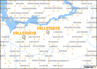 map of Valle Nuevo