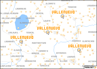 map of Valle Nuevo