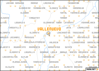 map of Valle Nuevo
