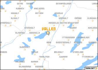 map of Vallen