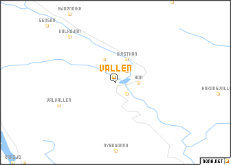 map of Vallen