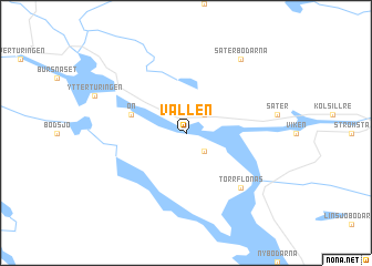 map of Vallen