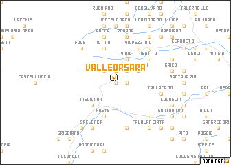 map of Valle Orsara