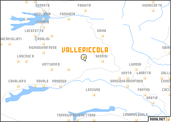 map of Vallepiccola