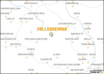 map of Vallequemado