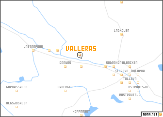 map of Vallerås