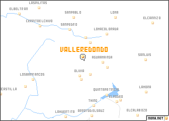 map of Valle Redondo
