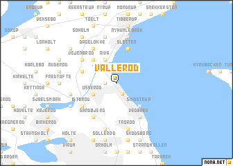 map of Vallerød