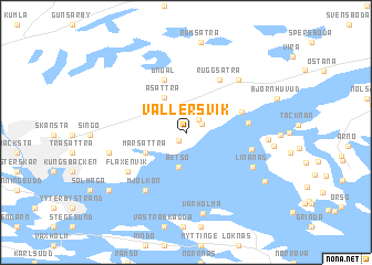 map of Vallersvik