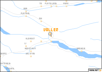 map of Valler