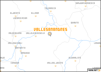 map of Valle San Andrés