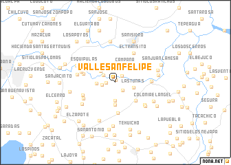 map of Valle San Felipe