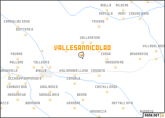 map of Valle San Nicolao