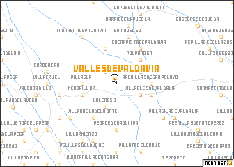 map of Valles de Valdavia