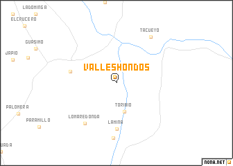 map of Valles Hondos