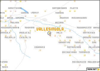 map of Vallesindola