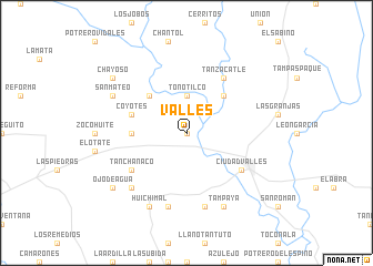 map of Valles