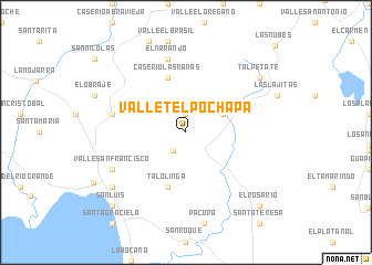 map of Valle Telpochapa