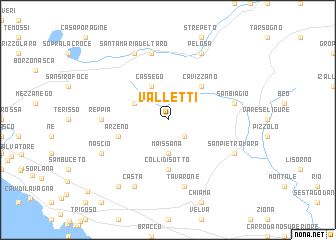 map of Valletti