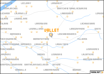 map of Vallet