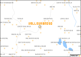 map of Valle Umbroso