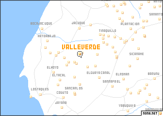 map of Valle Verde