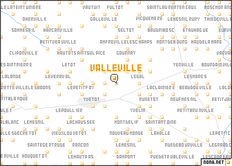 map of Valleville