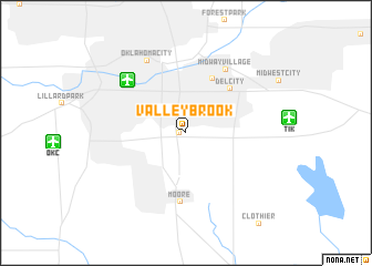 map of Valley Brook
