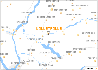 map of Valley Falls