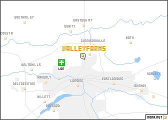 map of Valley Farms