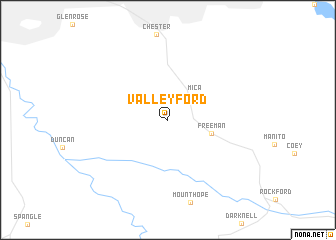 map of Valleyford