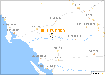 map of Valley Ford