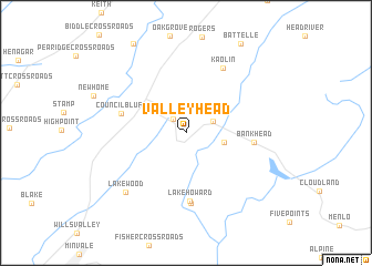 map of Valley Head