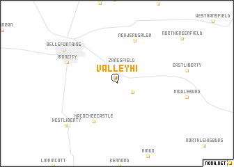 map of Valley Hi