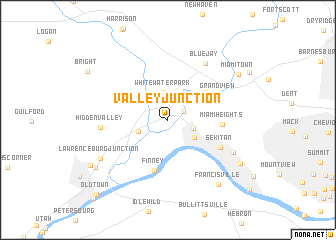 map of Valley Junction