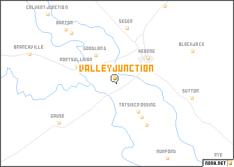 map of Valley Junction