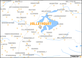 map of Valleymount