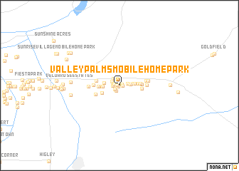 map of Valley Palms Mobile Home Park