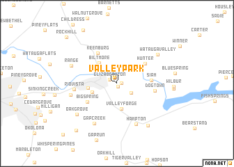 map of Valley Park