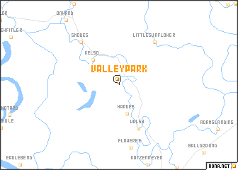 map of Valley Park